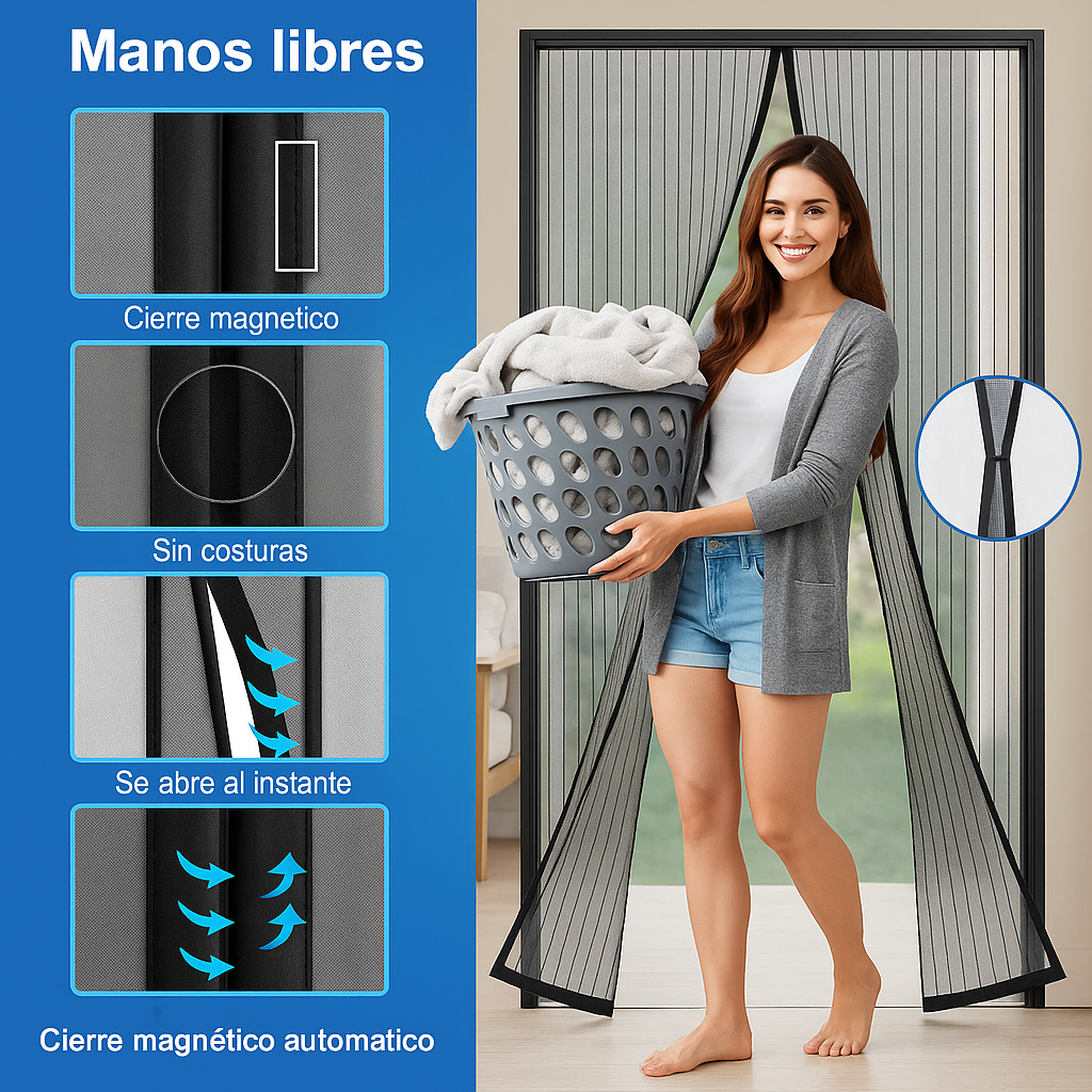 Puerta Mosquitera con Imán – Frescura sin Mosquitos